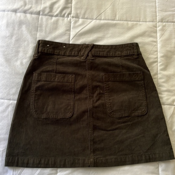 American eagle, 4 long, corduroy skirt, brownish-dark green, condition-good - Picture 2 of 5